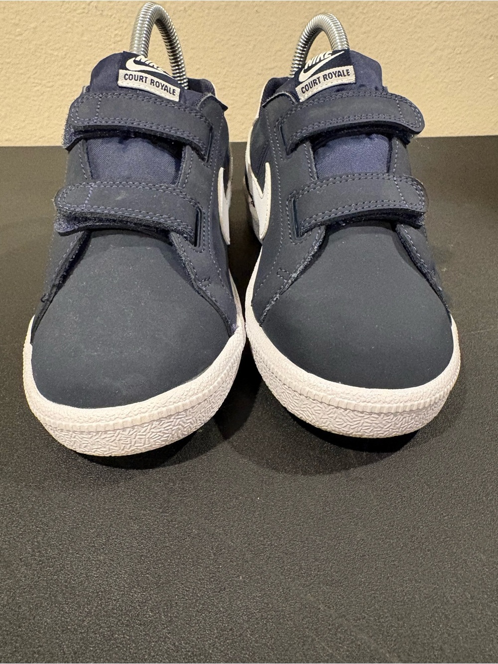 Nike Court Royale Unisex Kids Athletic Sneaker Blue/White 833536-400 Youth Sz 3Y - Picture 9 of 9